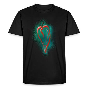 Cuisine Mexique / Chilly - T-shirt Premium bio Homme - noir - Devant - Nico (187cm)