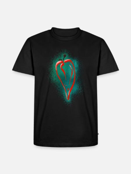 Cuisine Mexico / Chilly - Men's Premium Organic T-Shirt - black