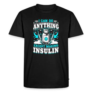 Diabetes I Can Do Anything - Men's Premium Organic T-Shirt - black - Front - Nico (187cm)