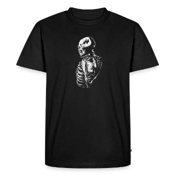 Skeleton skeleton dried out body mummy - Men's Premium Organic T-Shirt - black - Front - Nico (187cm)