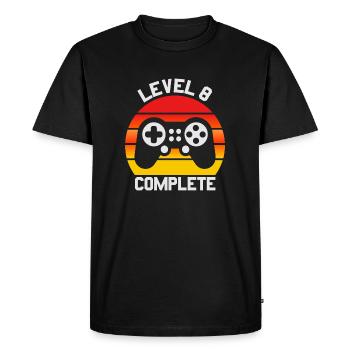 Cadeau du 8e anniversaire, drôle de cadeaux de mariage 8e - T-shirt Premium bio Homme - noir - Devant - Nico (187cm)