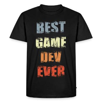 Motivation game development - Men's Premium Organic T-Shirt - black - Front - Nico (187cm)
