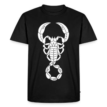White Scorpion - Men's Premium Organic T-Shirt - black - Front - Nico (187cm)