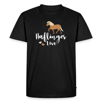 Haflinger Love - T-shirt Premium bio Homme - noir - Devant - Nico (187cm)