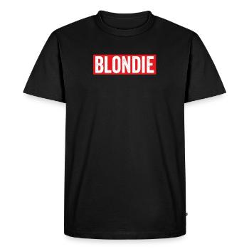 Blondie Blondine Cheveux blonds Meilleurs amis - T-shirt Premium bio Homme - noir - Devant - Nico (187cm)