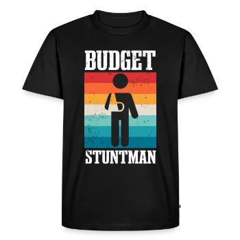 Funny Stuntman Broken Arm Elbow Wrist Injury - Men's Premium Organic T-Shirt - black - Front - Nico (187cm)