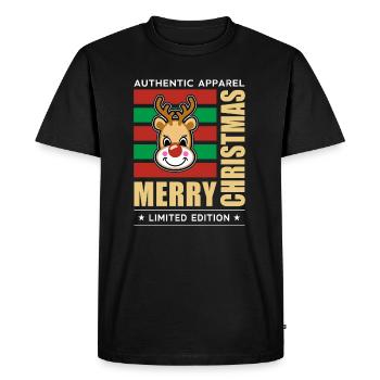 Merry Christmas - Men's Premium Organic T-Shirt - black - Front - Nico (187cm)
