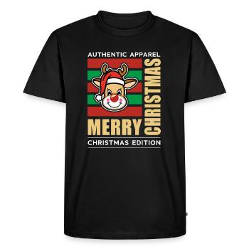 Merry Christmas - Men's Premium Organic T-Shirt - black - Front - Nico (187cm)
