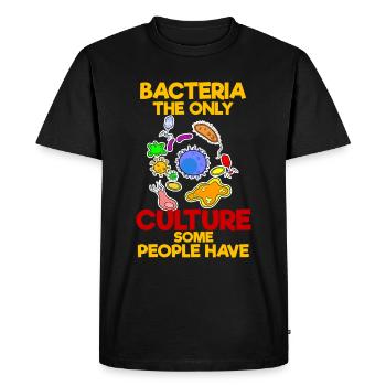 Bacteria The Only Culture Microbiologist - Men's Premium Organic T-Shirt - black - Front - Nico (187cm)
