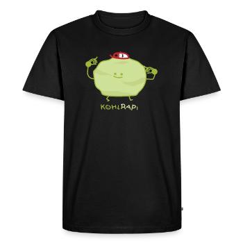 Chou-rappeur drôle - T-shirt Premium bio Homme - noir - Devant - Nico (187cm)