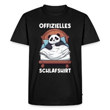 Bouclier de sommeil officiel - Panda Sleepyhead - T-shirt Premium bio Homme - noir - Devant - Nico (187cm)
