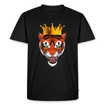 Tiger King - Men's Premium Organic T-Shirt - black - Front - Nico (187cm)