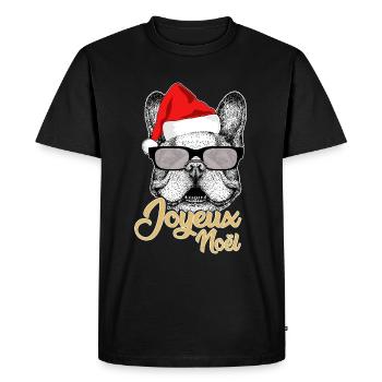joyeux noël fêter noel - T-shirt Premium bio Homme - noir - Devant - Nico (187cm)