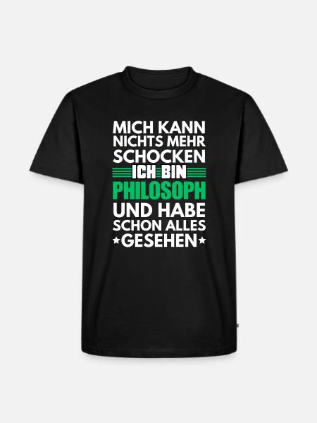 Philosophe non choquable - T-shirt Premium bio Homme - noir