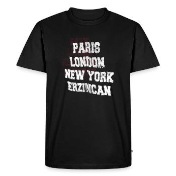 Ville d’Erzincan - T-shirt Premium bio Homme - noir - Devant - Nico (187cm)