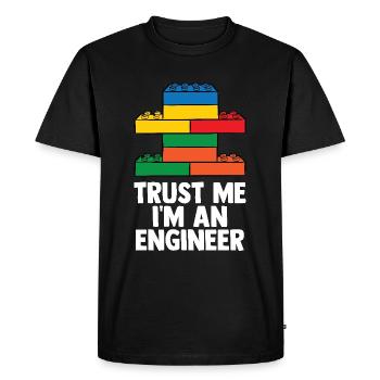 Brick Builder Toys Blocks Clamping Blocks Bricks - Men's Premium Organic T-Shirt - black - Front - Nico (187cm)