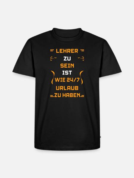 Teacher Saying - Men's Premium Organic T-Shirt - black