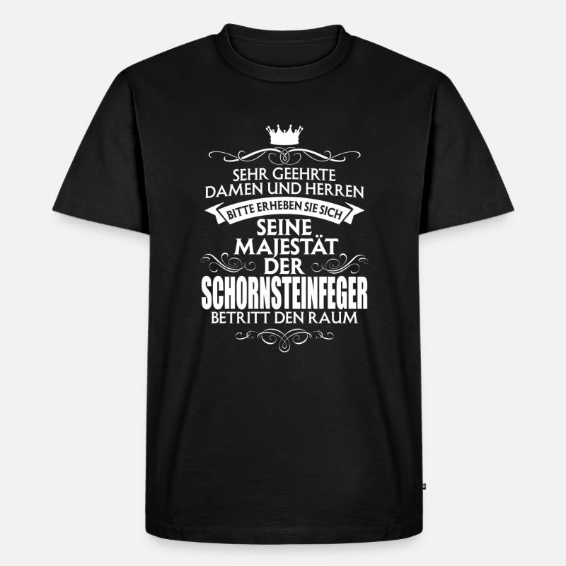 SCHORNSTEINFEGER - Männer Premium Bio T-Shirt - Schwarz