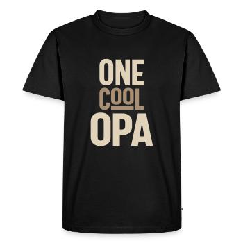 Un Cool Opa - T-shirt Premium bio Homme - noir - Devant - Nico (187cm)