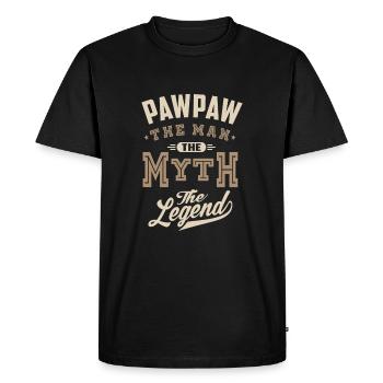 Pawpaw La Légende - T-shirt Premium bio Homme - noir - Devant - Nico (187cm)