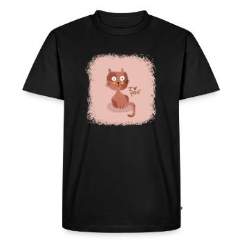 Amour pour les chatons - T-shirt Premium bio Homme - noir - Devant - Nico (187cm)
