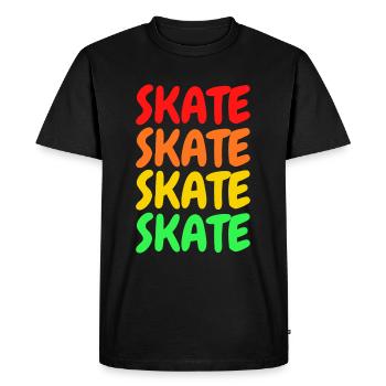 Patin - T-shirt Premium bio Homme - noir - Devant - Nico (187cm)