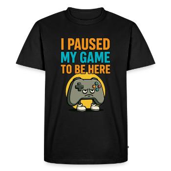 Sarcastic Gaming Controller - Men's Premium Organic T-Shirt - black - Front - Nico (187cm)