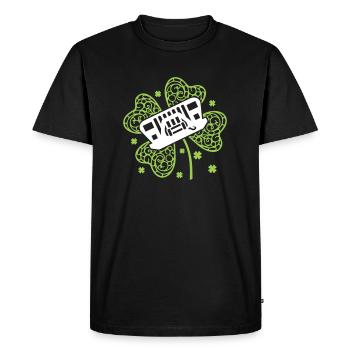 Shamrock Jeep - Men's Premium Organic T-Shirt - black - Front - Nico (187cm)