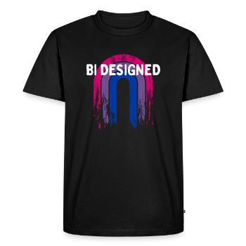 Bi conçu Bisexual Pride Mois Bi Pride LGBT - T-shirt Premium bio Homme - noir - Devant - Nico (187cm)
