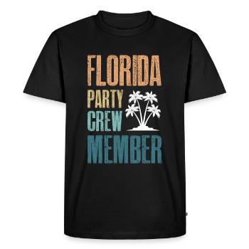 Équipe de fête en Floride - T-shirt Premium bio Homme - noir - Devant - Nico (187cm)
