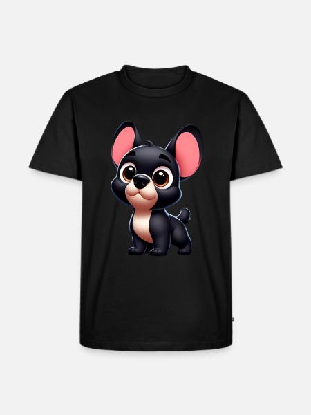 bouledogue français - T-shirt Premium bio Homme - noir
