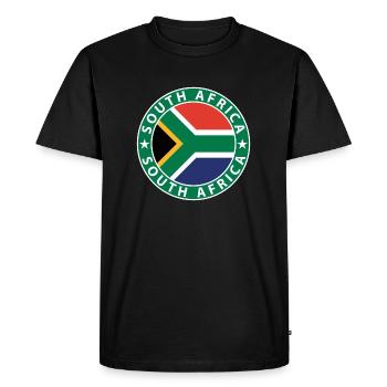 South Africa - Men's Premium Organic T-Shirt - black - Front - Nico (187cm)