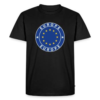 Europe - T-shirt Premium bio Homme - noir - Devant - Nico (187cm)