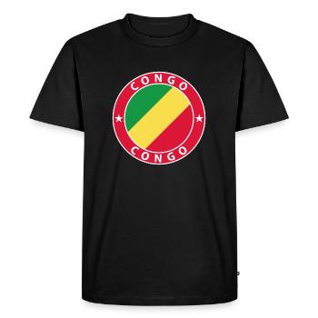 Congo - Men's Premium Organic T-Shirt - black - Front - Nico (187cm)