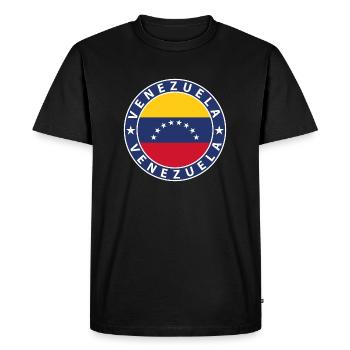 Venezuela - T-shirt Premium bio Homme - noir - Devant - Nico (187cm)