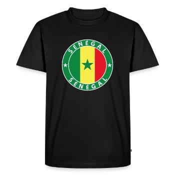 Sénégal - T-shirt Premium bio Homme - noir - Devant - Nico (187cm)