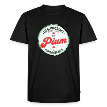 Lieblingsstadt Borgholzhausen: Pium Souvenir - Männer Premium Bio T-Shirt - Schwarz - Vorne - Nico (187cm)