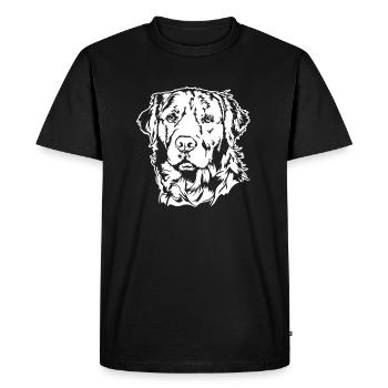 Golden Retriever Portrait Chien Chiens Wilsigns - T-shirt Premium bio Homme - noir - Devant - Nico (187cm)
