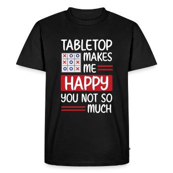 Board Game Board Player Card Game - Men's Premium Organic T-Shirt - black - Front - Nico (187cm)