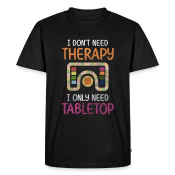 Games Board Game Player - Men's Premium Organic T-Shirt - black - Front - Nico (187cm)