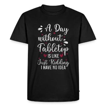 Jeu de société Plateau - T-shirt Premium bio Homme - noir - Devant - Nico (187cm)