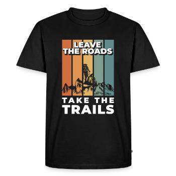 Escalade, Rochers, Nature, Sport - T-shirt Premium bio Homme - noir - Devant - Nico (187cm)