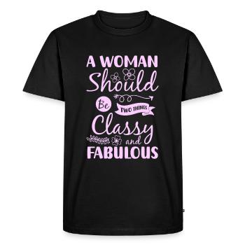 Shopping Individuel Style de vie - T-shirt Premium bio Homme - noir - Devant - Nico (187cm)