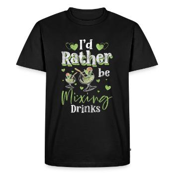 Bartender Beer Holiday - Men's Premium Organic T-Shirt - black - Front - Nico (187cm)