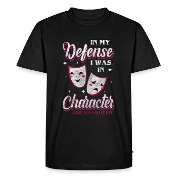 Drama Theater Spotlight Whining - Men's Premium Organic T-Shirt - black - Front - Nico (187cm)