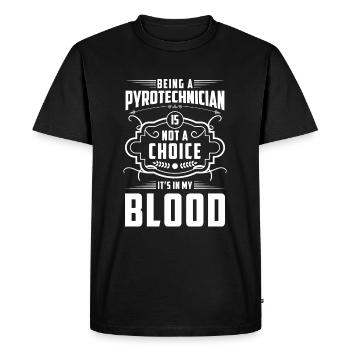 Pyrotechnics Pyrotechnics Football Fireworks - Men's Premium Organic T-Shirt - black - Front - Nico (187cm)