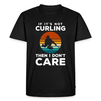 Sports Ice rink Wiping snow - Men's Premium Organic T-Shirt - black - Front - Nico (187cm)