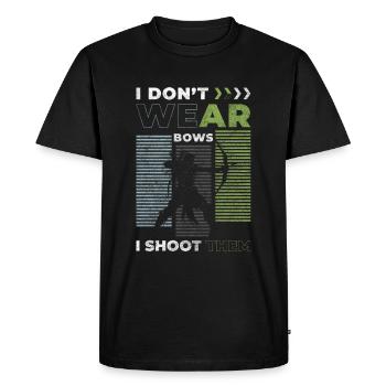 Archer Loisir Précision Arc - T-shirt Premium bio Homme - noir - Devant - Nico (187cm)