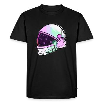 Electronic Music Psychedelic Astronaut Rave - Men's Premium Organic T-Shirt - black - Front - Nico (187cm)