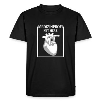Assistant médical Professionnel de la santé MFA - T-shirt Premium bio Homme - noir - Devant - Nico (187cm)